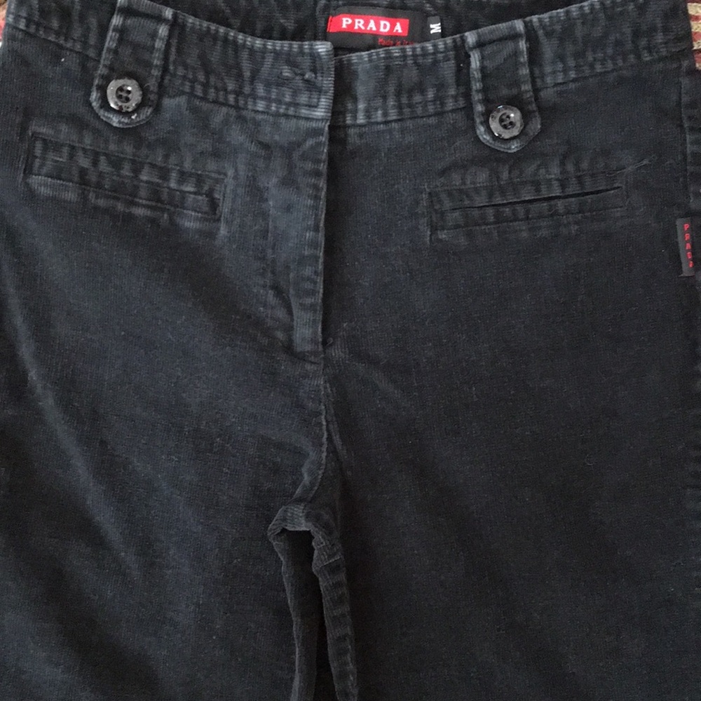 Vintage Prada black cord pants M - Picture 2 of 2